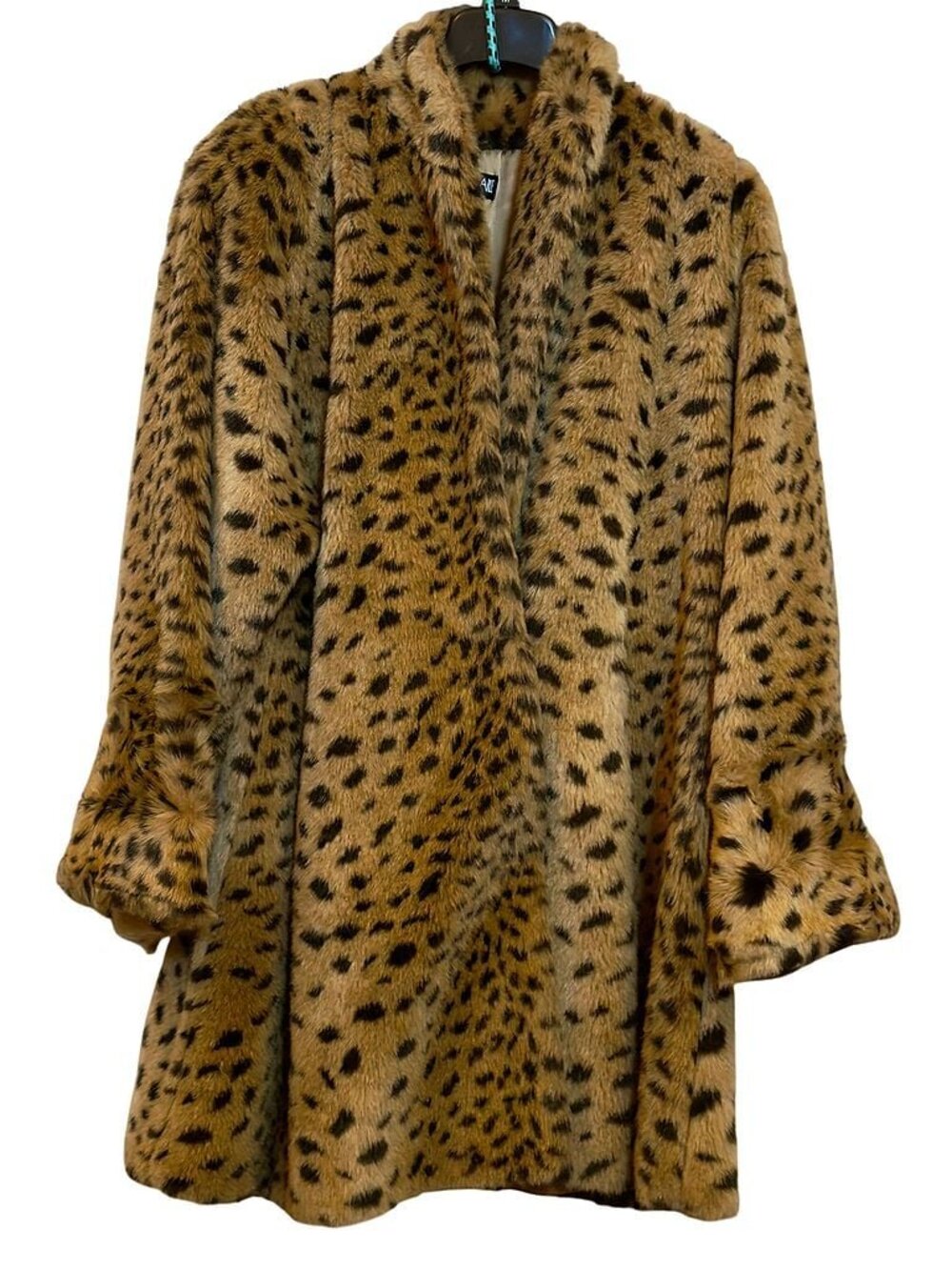 VTG Steve by Searle Cheetah Real Fur S Luxury Mob Wife Statement Swing Coat